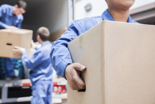 Removal van and moving boxes for a Sidcup house move