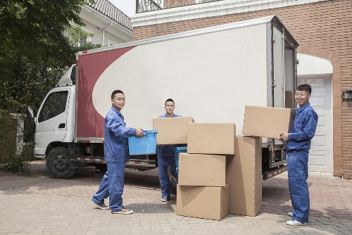 House movers preparing a local move in Sidcup